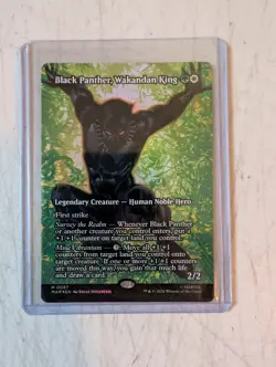 Magic Marvel Super Heroes MAR M 87 Black Panther, Wakandan King Foil - Image 1