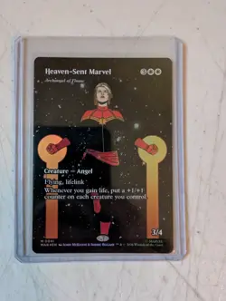 Magic Marvel Super Heroes MAR 41 Heaven Sent Marvel Archangel of Thune Foil - Image 1