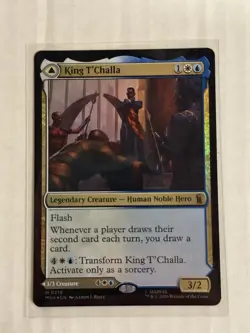 King T’Challa NM FOIL MTG! Marvel Super Heroes - Image 1