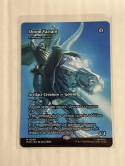 Doom Variant (Roaming Throne) NM BORDERLESS MTG! Marvel Super Heroes - Image 1