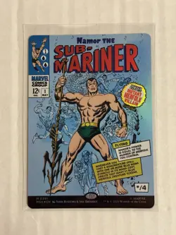 Namor The Sub-Mariner NM FOIL BORDERLESS POSTER MTG! Marvel Super Heroes - Image 1