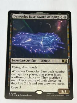Damocles Base, Sword of Kang R MTG Commander: Marvel Super Heroes NM - Image 1