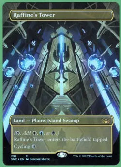 MTG Raffine's Tower Borderless Foil (Streets of New Capenna) 0292 - Image 1