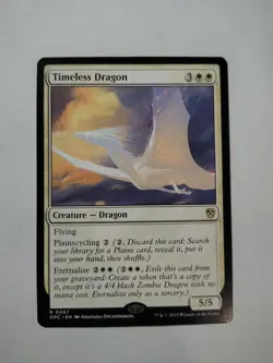 Timeless Dragon 67 R Commander: Aetherdrift Magic: The Gathering Near Mint - Image 1
