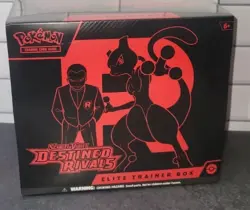 Pokemon DESTINED RIVALS ETB Elite Trainer Box TCG Scarlet & Violet 9-pks+ Sealed - Image 1