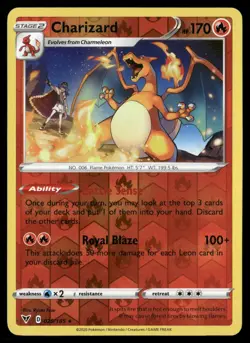 Charizard 025/185 Rare Vivid Voltage Pokemon Reverse Holo NM/M - Image 1