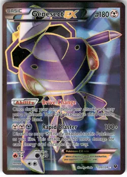 Genesect EX 120/124 Ultra Rare Fates Collide Pokemon Holo Heavily Played - Image 1