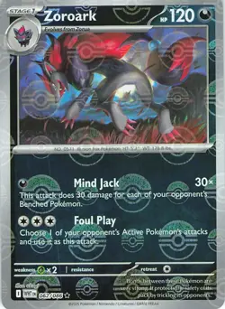 Zoroark (Poke Ball Pattern) 062/086 Rare White Flare Pokemon Holo Near Mint - Image 1