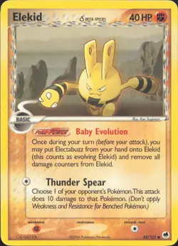 Elekid 48/101 Common Dragon Frontiers Pokemon Lightly Played - Image 1