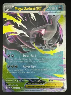 MEGA DARKRAI EX 048/084 DOUBLE RARE PITCH BLACK POKEMON HOLO NM/M - Image 1