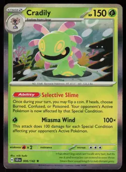 Cradily 6/142 Rare Stellar Crown Pokemon Holo Near Mint - Image 1