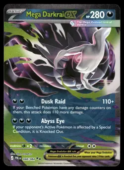 Mega Darkrai ex 048/084 Double Rare Pitch Black Pokemon Holo Near Mint - Image 1