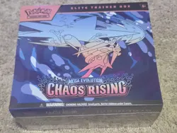 Pokemon TCG Chaos Rising Elite Trainer Box Factory Sealed ETB Small Tear - Image 1