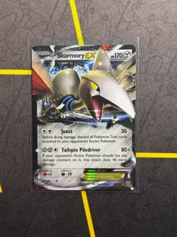 Skarmory EX 80/146 - Pokemon TCG XY Base Set Ultra Rare Card LP - Image 1