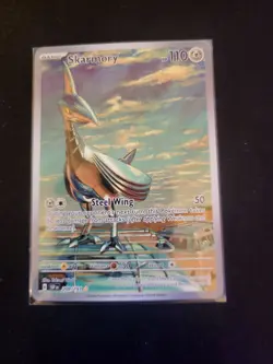 Pokemon TCG Card Skarmory 209/191 Sv08: Surging Sparks Illustration Rare - NM - Image 1