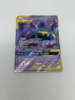 Pokemon Muk & Alolan Muk GX Full Art 196/214 SM Unbroken Bonds Near Mint - Image 1