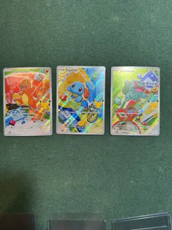 Pokemon TCG First Partner Series 1 Illustration Collection Kanto Starters - Image 1