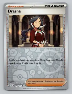 Drasna 173/191 Common Surging Sparks Pokemon Reverse Holo Near Mint - Image 1