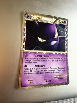 Crobat 84/95 NM Holo Rare Prime HGSS Unleashed 2010 Pokemon TCG - Image 2