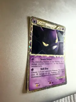 Crobat 84/95 NM Holo Rare Prime HGSS Unleashed 2010 Pokemon TCG - Image 3