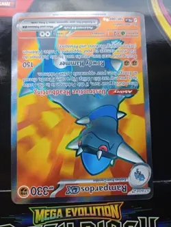 Pokemon TCG Rampardos ex 100/084 Ultra Rare ME: Pitch Black💥💥 PACK FRESH 💥💥 - Image 3