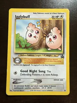 Igglybuff 36 Promo MP/HP Pokemon TCG Black Star Promo WOTC - Image 1