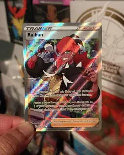 Pokemon Raihan (Full Art) 202/203 SWSH07: Evolving Skies Holo - Image 1