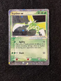 Scyther ex 102/109 Ruby & Sapphire Holo Ultra Rare 2003 🌀DOUBLE SWIRL🌀 - Image 1