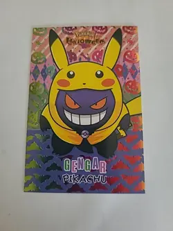 Gengar Pikachu Poncho - Rainbow Holo Box Hit - Halloween Card Database - Pokemon - Image 1