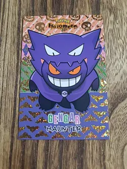 Gengar Haunter Poncho - Gold Holo Box Hit - Halloween Card Database - Pokemon - Image 1