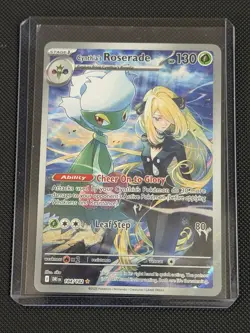 Pokemon TCG Cynthia's Roserade 184/182 Sv10: Destined Rivals Illustration Rare - Image 1