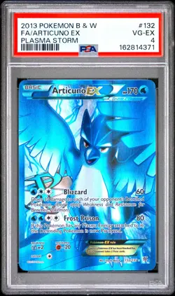 PSA 4 2013 Pokemon Black White Plasma Storm Full Art Articuno EX Holo 132/135 - Image 1