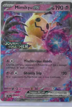 Mimikyu ex 069/159 Double Rare Journey Together Pokemon Near Mint - Image 1