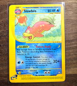 Pokemon TCG Slowbro 33/147 Aquapolis Rare Regular 1st Ed Stage 1 80 HP EN - Image 1