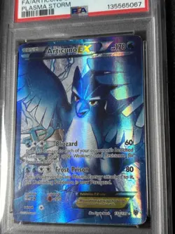 PSA 1 Articuno EX Plasma Storm Full Art 2013 B&W Pokemon #25 Legendary Bird - Image 2