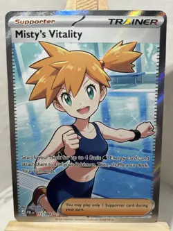 Pokemon TCG Misty's Vitality 111/084 PBLN Full Art Holo Ultra Rare ENG - Image 1