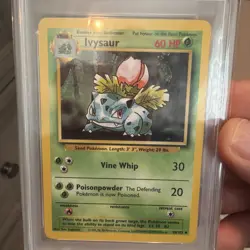 PSA 9 Mint Ivysaur 30/102 Pokemon Card Base Set Unlimited🔥📈 - Image 3