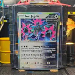 Iron Jugulis Paradox Rift Holo Pokemon TCG 158/182 Scarlet & Violet SV04 Rare - Image 1