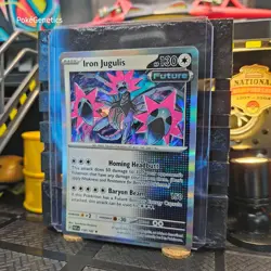 Iron Jugulis Paradox Rift Holo Pokemon TCG 158/182 Scarlet & Violet SV04 Rare - Image 2