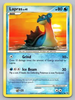LAPRAS 79/127 COMMON PLATINUM POKEMON MP - Image 1