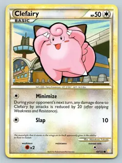 CLEFAIRY 60/123 COMMON HEARTGOLD & SOULSILVER POKEMON MP - Image 1