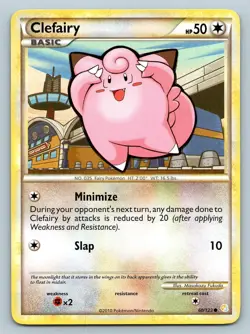 CLEFAIRY 60/123 COMMON HEARTGOLD & SOULSILVER POKEMON MP - Image 1