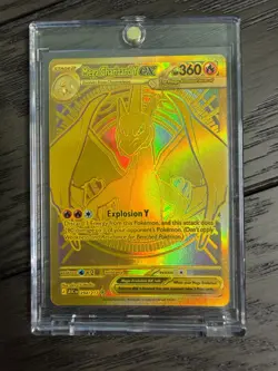 Mega Charizard Y ex 294/217 Mega Hyper Rare Ascended Heroes Pokemon Gold NM - Image 1