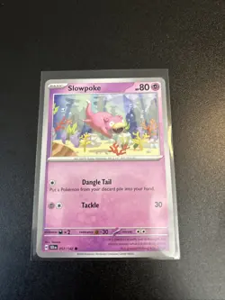 Pokemon TCG SV-Stellar Crown Slowpoke Card #57/142 Regular Common - Image 1