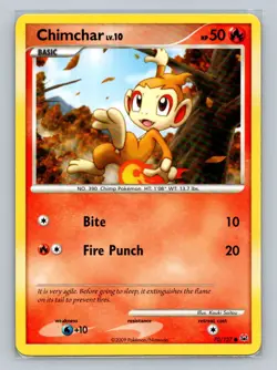 Pokemon Chimchar Platinum 70/127 Light Play LP+ or Better - Image 1