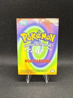 Topps Charizard #06 Pokemon Topps Series 1 Rare Regular English 1999 - Image 2