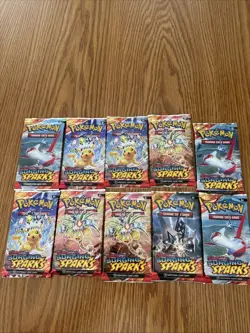 Pokemon Surging Sparks 36 Lot - Loose Single Packs - New and Sealed - Image 2
