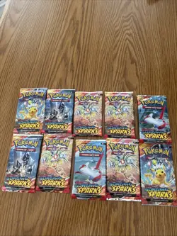 Pokemon Surging Sparks 36 Lot - Loose Single Packs - New and Sealed - Image 4
