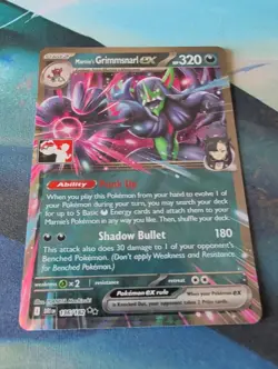 Marnie's Grimmsnarl Ex Prize Pack Series 9 Promo Pokemon Card NM 136/182 - Image 1