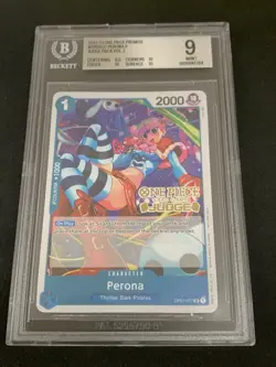 One Piece TCG BGS 9 PERONA PROMO JUDGE PACK VOL 2 OP01-077 UC - ENG ENGLISH - Image 1
